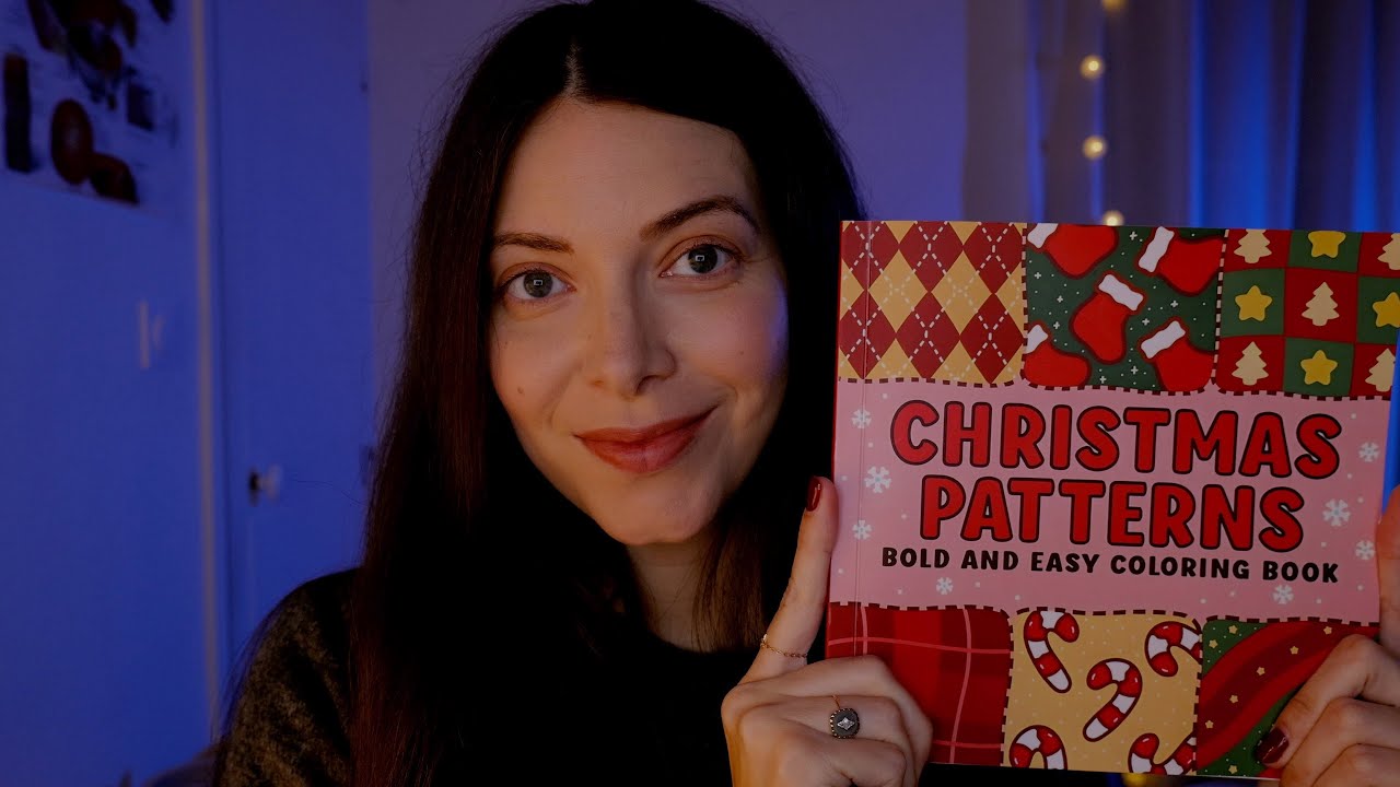 ASMR | Charlando y coloreando un Libro relajante de NAVIDAD