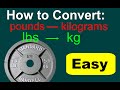 Converting lbs to kg (lbs to kg conversion). Conversions of pounds to kilograms.