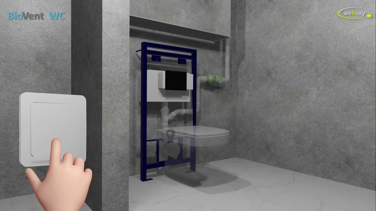BioVent - skuteczna eliminacja zapachów w toalecie | airRoxy - pasuje do wszystkich stelaży