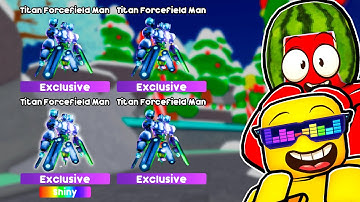 Unlocking FORCEFIELD TITAN In Toilet Tower Defense