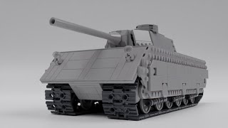 Танк VK 100 01 p из ЛЕГО (инструкция по сборке)