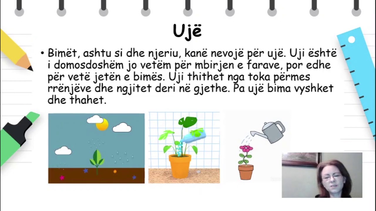 Klasa 1 - Shkenca natyrore - Çka ju nevoitet bimëve që të rriten
