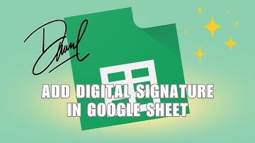 ✅ MINUTE: How to add Digital Signature in Google Sheet from mobile