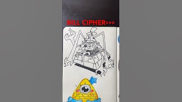 BILL CIPHER GRAVITY FALLS | SKETCHBOOK DRAW