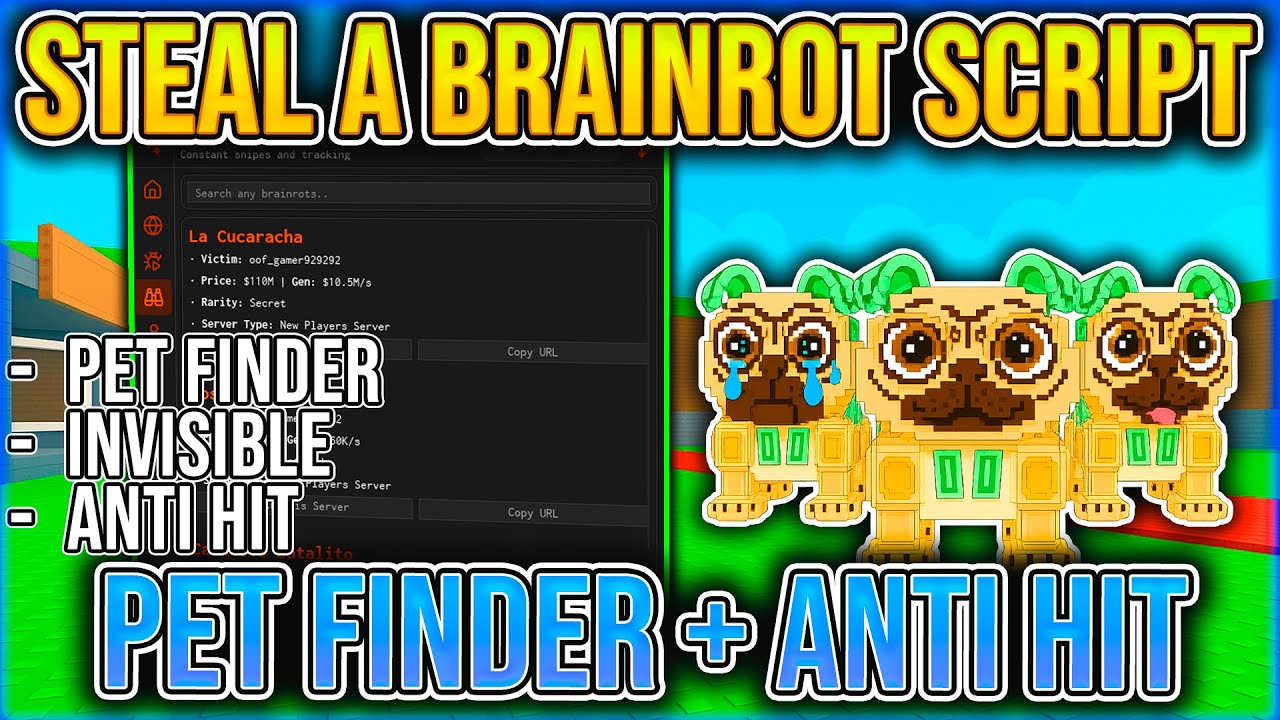 [BRAINROT FINDER] NEW Steal a brainrot SCRIPT * NO KEY * | ANTI HIT ...