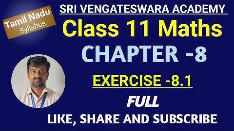 TN 11TH MATHS CHAPTER-8. VECTOR ALGEBRA. EXERCISE -8.1(FULL)#mrkmaths @marikannan
