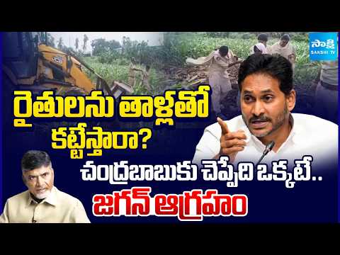 రాజధానిలో రాక్షసకాండ | Jagan Slams Chandrababu against Destroyed Of Crops In Undavalli | @SakshiTV - SAKSHITV