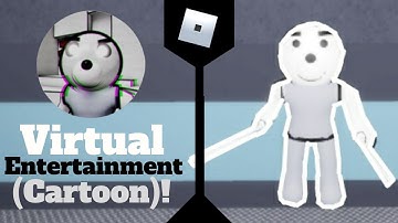 How To Get "Virtual Entertainment (Cartoon)" Badge And Secret Morph In Accurate Piggy Roleplay!
