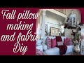 Easy diy fall pillows and small fabric collection