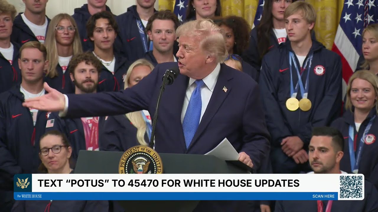 President Trump Participates in a Team USA Reception