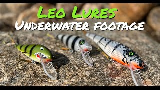 LEOPARDI'S LEO LURES! Underwater footage of some AWESOME CUSTOM MUSKY  BAITS! 