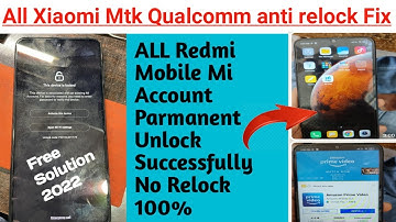 ALL MI ACCOUNT RELOCK PROBLEM FIXED With UnlockTool 2022 II  Mi Account Reset 100% No anti relock