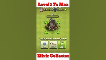Level 1 To Max Elixir Collector | ‎@mianmuneezgaming  #clash #clashofclans #gaming #coc #viral