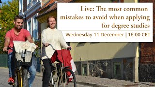 The most common mistakes to avoid when applying for degree studies at Lund University