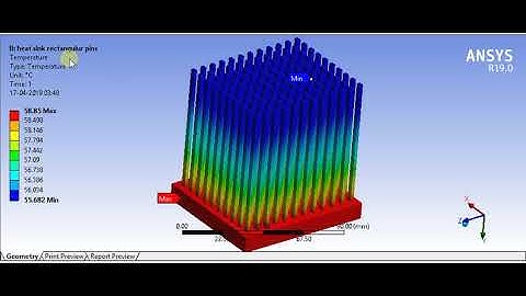 Thermal analysis of Fins
