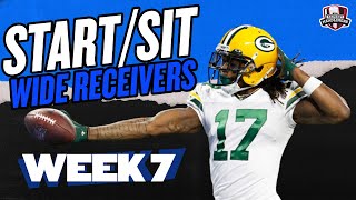 2021 Fantasy Football - MUST Start or Sit Week 7 Wide Receivers -  Every Match Up!!!