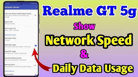 How To Show Daily Data Usage In Realme GT 5G | Realme GT 5G Daily Data Usage Kaise Show Kare