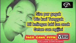 JAGO GAWA PITIK-EMEK ARYANTO (VERSI)#tarling indramayu.cetibonan @SaefulIpul-p8q