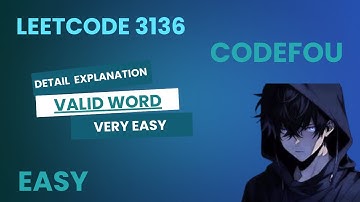 Leetcode 3136 | Valid Word  | Java & C++