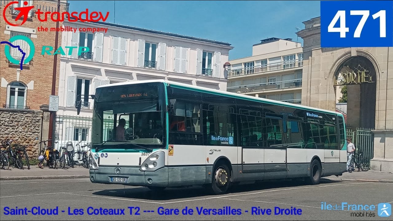 Bus 471 RATP/Transdev - Citelis Line N°3837 [VENTILATION💙💨] Les Coteaux ...