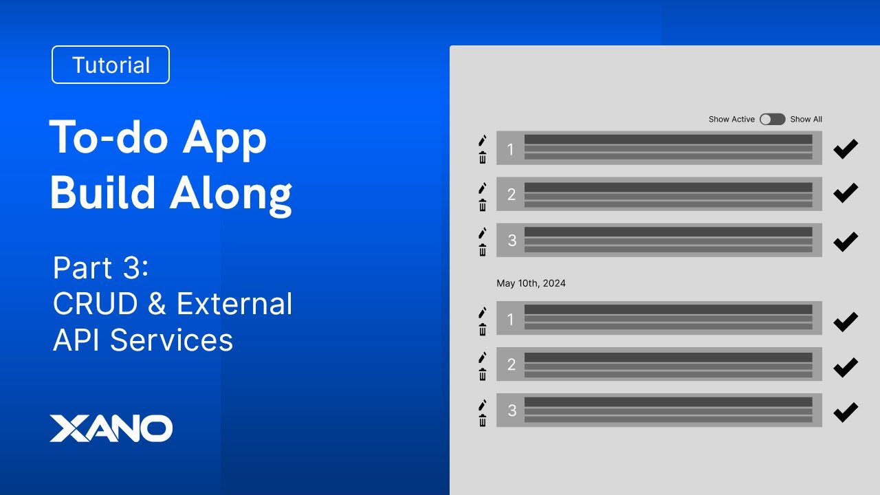To-do App Build Along (PART 3): CRUD & External API Services