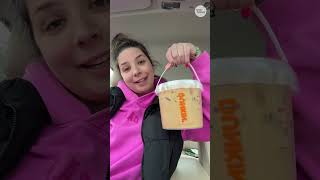Dunkin' customers show off big 'bucket' list item