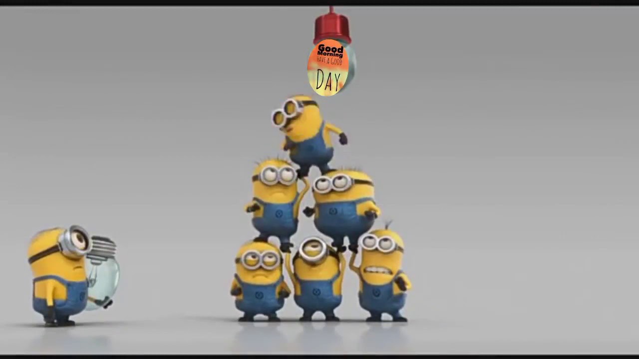 Good morning funny video minions for whatsapp