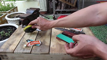 [Chia Sẻ Kinh Nghiệm] Làm Cán Dao Full Tang - Phần 1