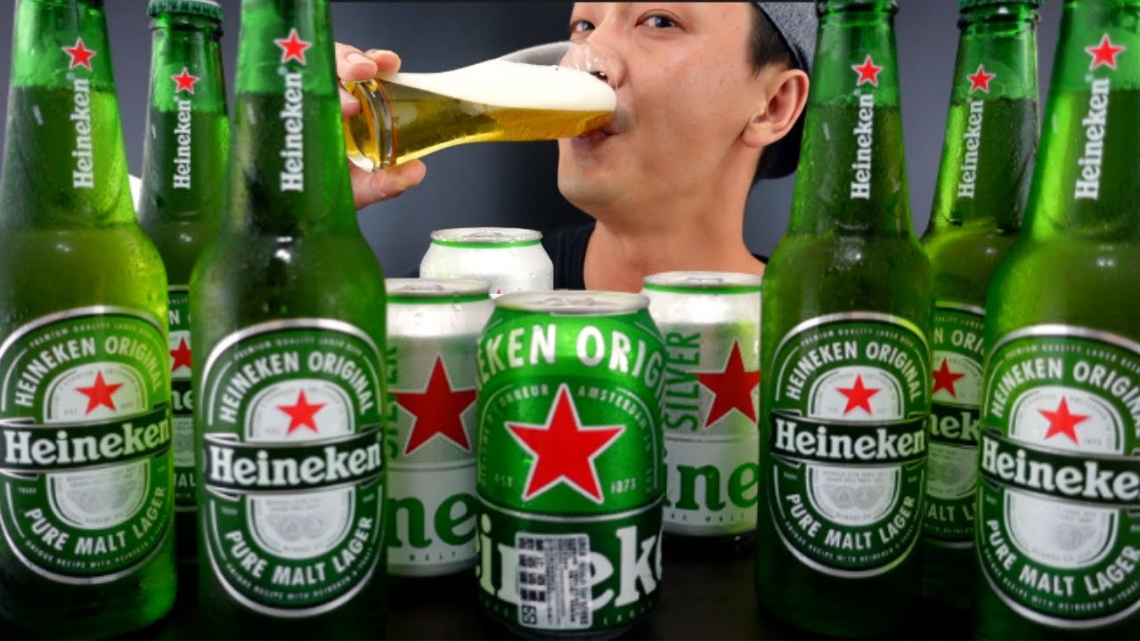 ASMR BEERS(HEINEKEN NIGHTS) MUKBANG 맥주 하이네켄 먹방 | NO TALKING EATING SOUNDS