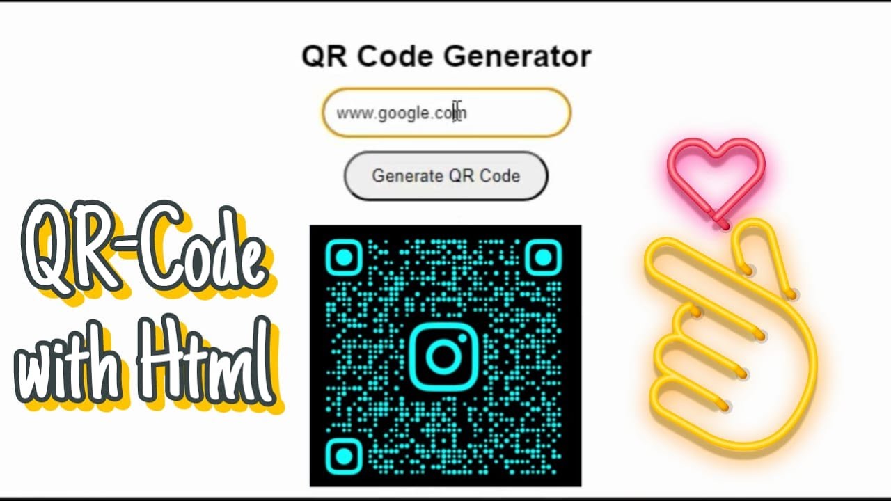 QR Code Generator Using Html - YouTube
