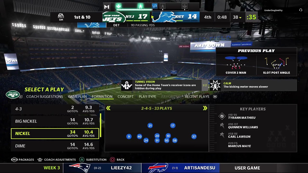 Lions vs Jets YouTube