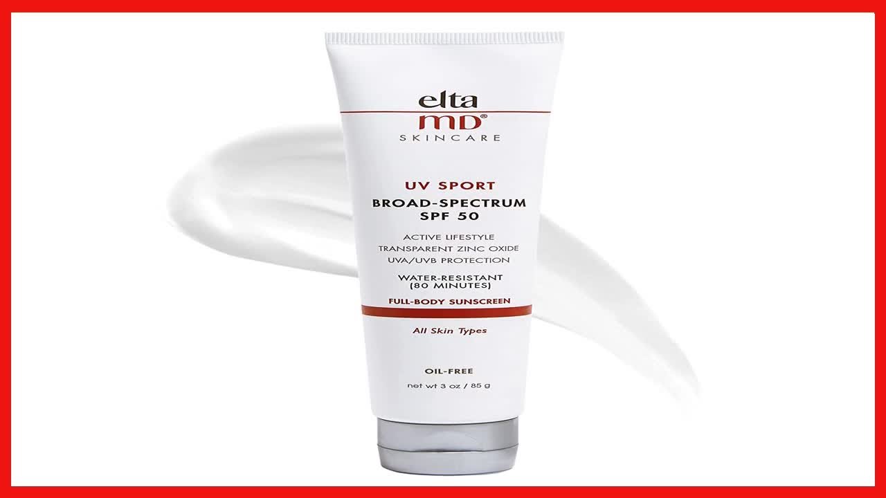 EltaMD UV Sport Broad Spectrum SPF 50 Sunscreen Sport Lotion, Body Sunscreen with UVA and UVB