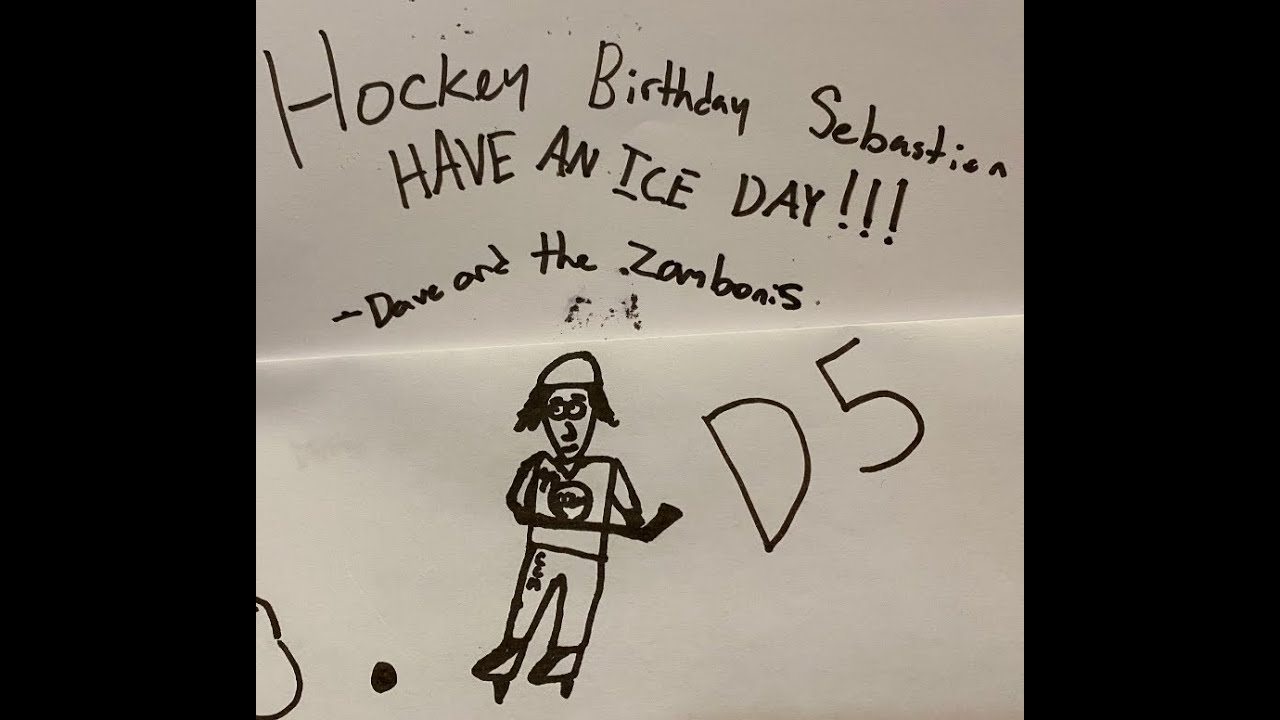 Hockey Birthday Sebastian! The Zambonis YouTube