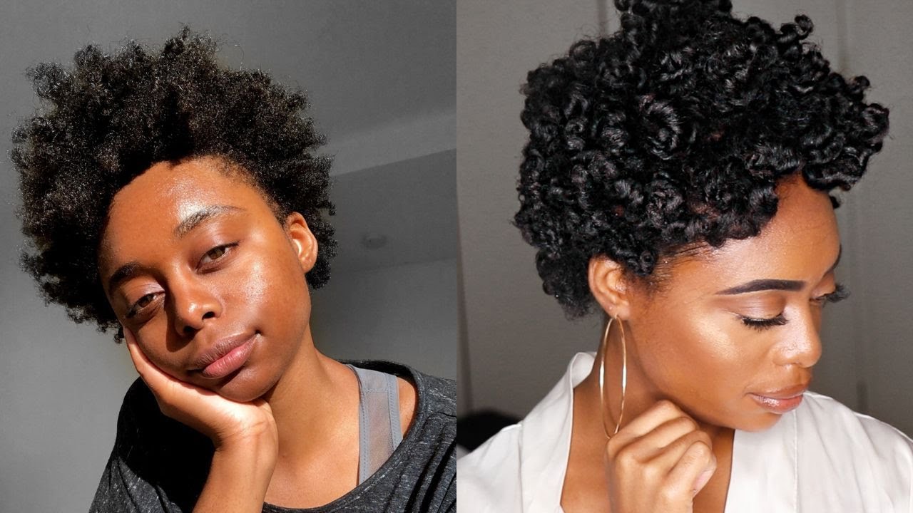 How To Pillow Soft Heatless Curls On 4b 4c Short Natural Hair Youtube