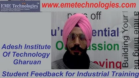 Adesh Institute Of Technology Gharuan | Digital Marketing Training | Student Feedback | Harpreet