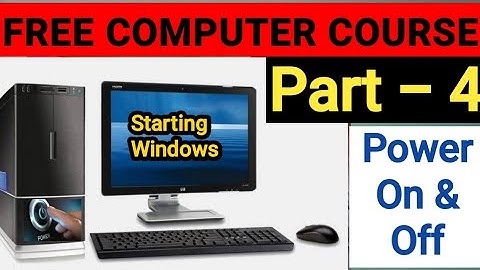 Free Computer Course Part 4 | How To Start Computer | Uday Yadav Official