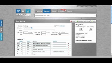 How to Add a Recipe to MenuMax-Copy/Paste