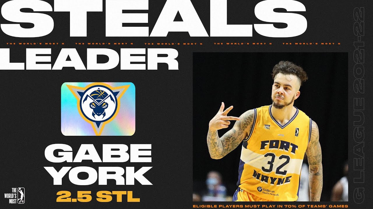 2021 22 NBA G League Steals Leader Gabe York YouTube 2021-22-nba-g-league-steals-leader-gabe-york-youtube