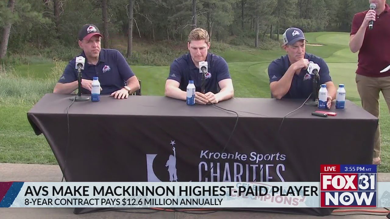 MacKinnon speaks after massive contract YouTube