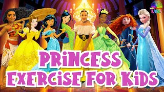 Princess Exercise for Kids | Learn About Greetings From Different Countries | Indoor Workout