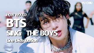 How would BTS sing 'THE BOYS' by SNSD?Line Distribution