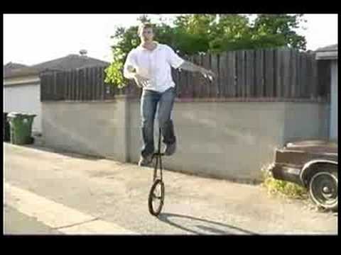 How to Ride a Unicycle : Assisted Mounting a 6 Foo...