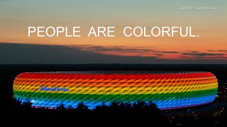 Allianzarena in Rainbow Colors by Danny Strasser 2,751 views 2 years ago 1 minute