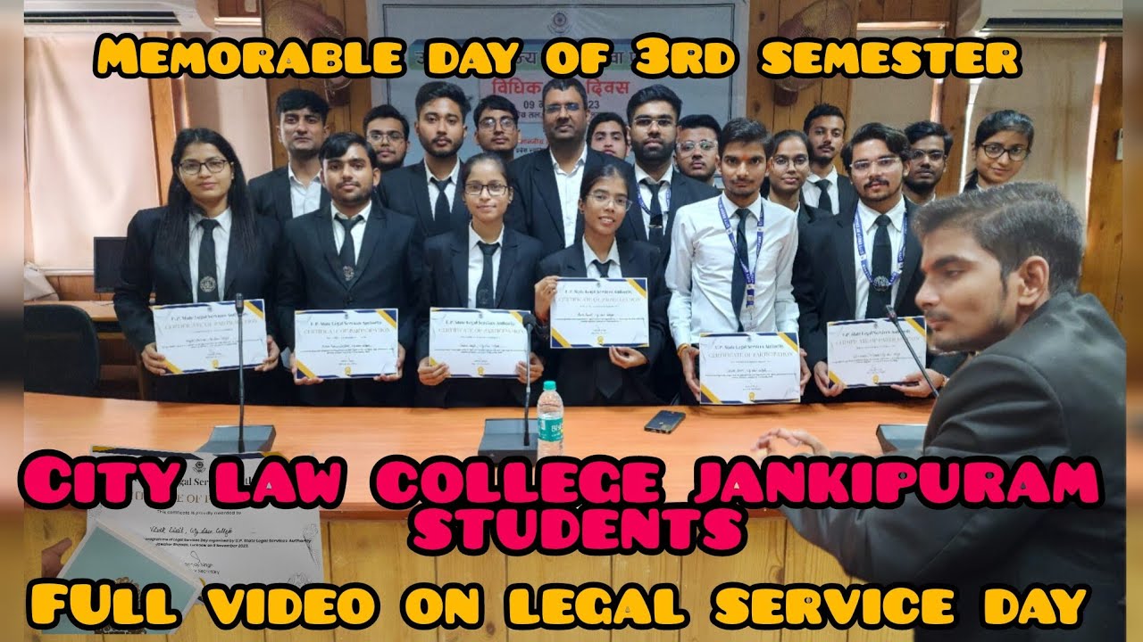 Legal service day full vlog//city law college jankipuram student _/