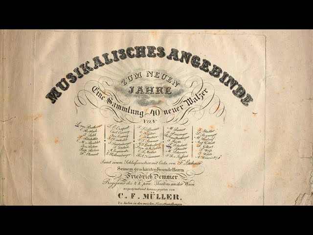 Musikalisches Angebinde zum neuen Jahre -Dono musicale per il nuovo anno- 40 valzer C.F.Müller: N°41