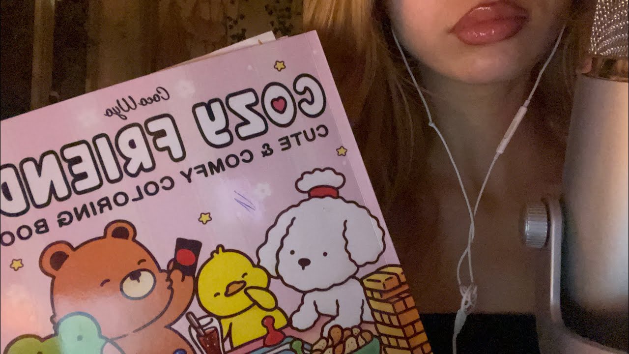 ASMR tracing on different items with whispering