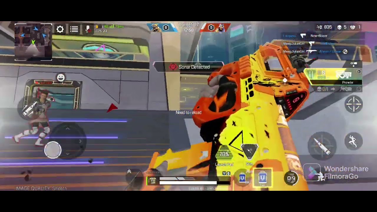 Apex legends mobile gun game gameplay with Octane!!!