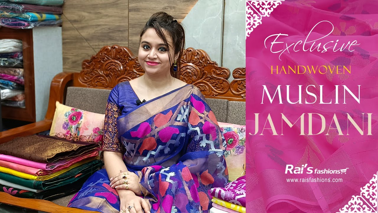 Buy Pal leggins Handloom Resham Silk Jamdani Muslin Saree(Matka Muslin) at  Amazon.in