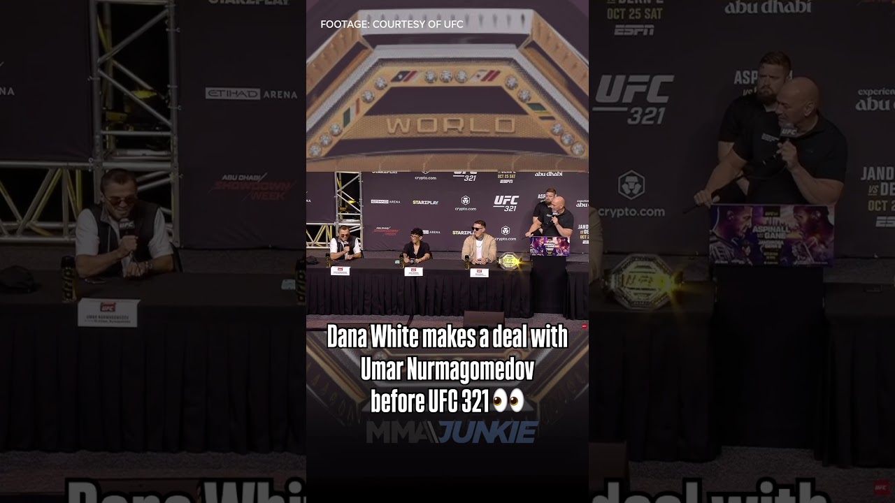 Dana White, Umar Nurmagomedov make deal before UFC 321