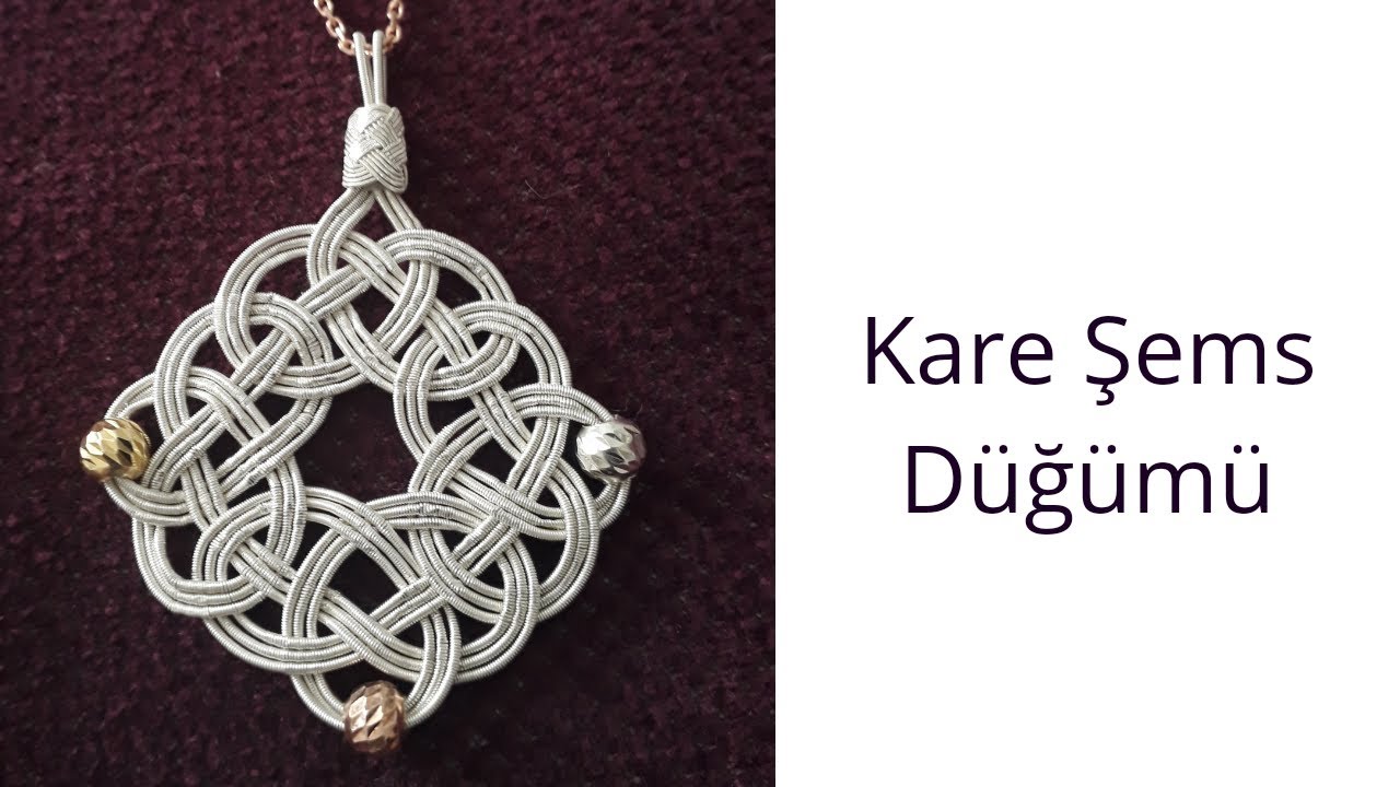 Adım Adım Kazaziye -Kare Şems Düğümü -1(Kazaziye Knots)